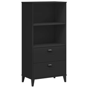 vidaXL Knihovna VIKEN čern&aacute; 60 x 35 x 123 cm kompozitn&iacute; dřevo