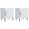 vidaXL Nočn&iacute; skř&iacute;ňka 2 pcs B&iacute;l&aacute; 43 x 34,5 x 50 cm Kompozitn&iacute; dřevo