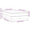 vidaXL Box spring postel s matrac&iacute; čern&aacute; 120x190 cm textil