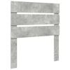 vidaXL Čelo postele Betonově &scaron;ed&aacute; 90 cm kompozitn&iacute; dřevo