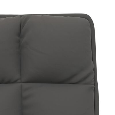 vidaXL Relaxační křeslo s kovovým rámem tmavě šedé samet