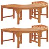 vidaXL Stromov&aacute; lavička 2 pcs Př&iacute;rodn&iacute; 160 x 80 x 45cm