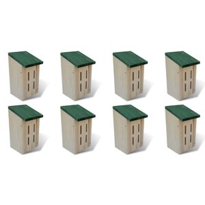 vidaXL Domečky pro mot&yacute;ly 8 ks 14 x 15 x 22 cm dřevěn&eacute;