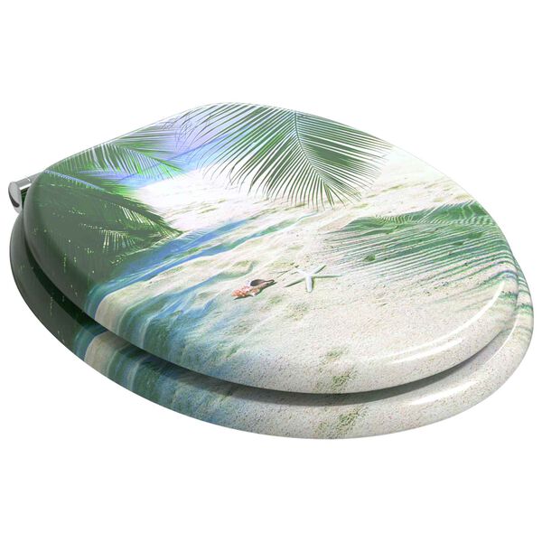 vidaXL Toaletn&iacute; sed&aacute;tko s tlumen&yacute;m zav&iacute;r&aacute;n&iacute;m Zelen&aacute; 44 x 38 cm