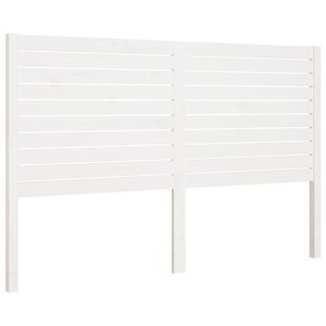 vidaXL Čelo postele b&iacute;l&eacute; 206 x 4 x 100 cm masivn&iacute; borovice