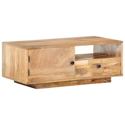 vidaXL Konferenční stolek 90 x 50 x 35 cm masivní mangovníkové dřevo