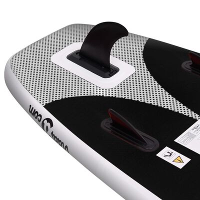 vidaXL Nafukovací SUP paddleboard s příslušenstvím černý 300x76x10 cm