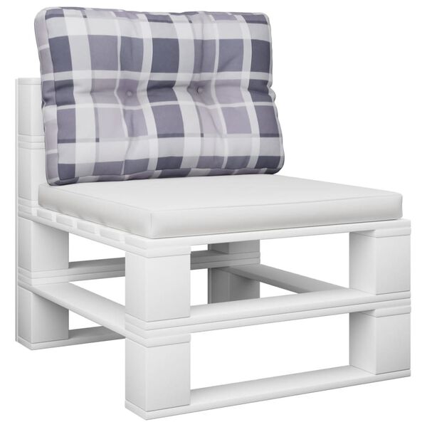 vidaXL Podu&scaron;ka na palety &scaron;ed&aacute; k&aacute;rovan&aacute; 60 x 40 x 12 cm textil