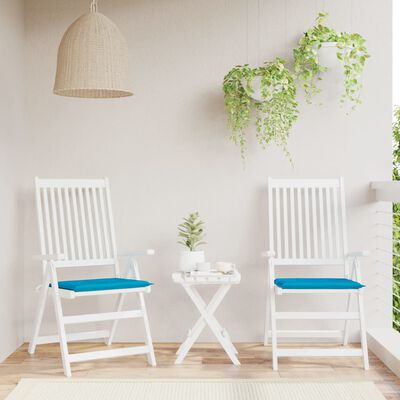 vidaXL Podušky na zahradní židli 2 ks modré 50x50x3 cm látka oxford