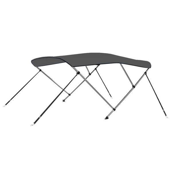 vidaXL Bimini stř&iacute;&scaron;ka se 3 oblouky antracitov&aacute; 183 x 196 x 137 cm