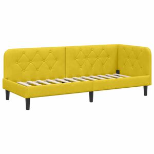 vidaXL Rohov&yacute; r&aacute;m postele Žlut&aacute; 80 x 200 cm samet