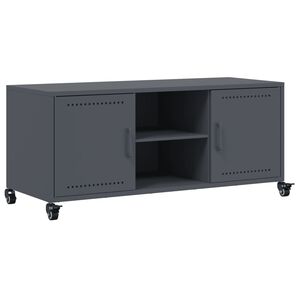 vidaXL TV skř&iacute;ňka antracitov&aacute; 100,5 x 39 x 43,5 cm ocel