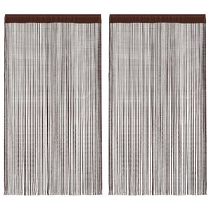 vidaXL Prov&aacute;zkov&eacute; z&aacute;clony, 2 ks, 100x250 cm, hněd&aacute;