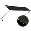vidaXL Zatahovac&iacute; mark&yacute;za s LED světlem 400 x 150 cm antracitov&aacute;