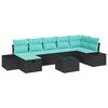 vidaXL Set pohovek 5 ks polyratan