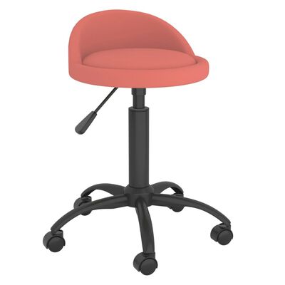 vidaXL Masážní stolička růžová samet