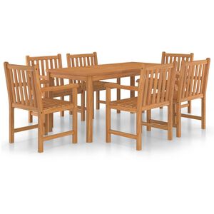 vidaXL 7d&iacute;ln&aacute; zahradn&iacute; j&iacute;deln&iacute; sada 160 x 80 cm masivn&iacute; teakov&eacute; dřevo
