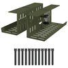 vidaXL Tray na kabely pod stolem 2 ks Olivově zelen&aacute; 35 x 12 x 13 cm