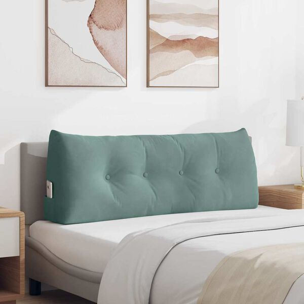 vidaXL Pol&scaron;t&aacute;ř na z&aacute;da Mořsk&aacute; zelen&aacute; 120 x 24 x 50 cm samet