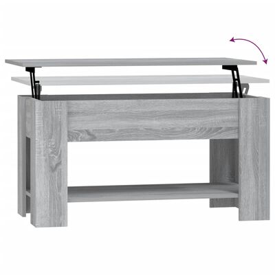 vidaXL Konferenční stolek šedý sonoma 101x49x52 cm kompozitní dřevo