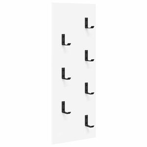 vidaXL N&aacute;stěnn&yacute; vě&scaron;&aacute;k na kab&aacute;ty B&iacute;l&aacute; 30 x 1,5 x 80 cm Kompozitn&iacute; dřevo