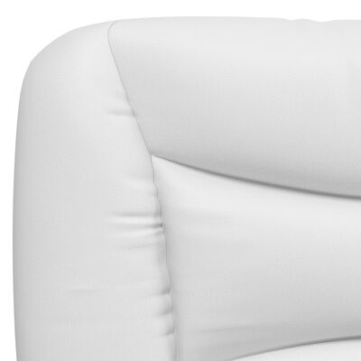 vidaXL Rám postele s LED osvětlením bílý a černý 80x200 cm umělá kůže