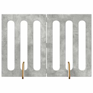 vidaXL Skl&aacute;dac&iacute; plot pro dom&aacute;c&iacute; mazl&iacute;čky 2 pcs Betonově &Scaron;ed&aacute;