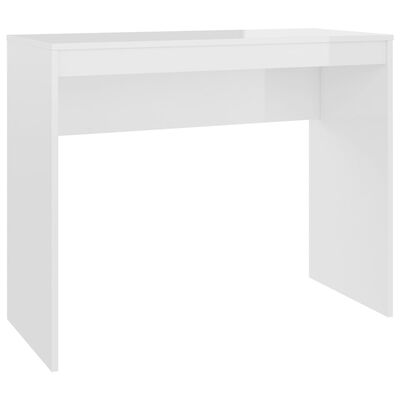 vidaXL Psací stůl bílý s vysokým leskem 90x40x72 cm kompozitní dřevo
