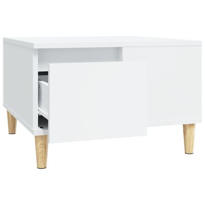 vidaXL Konferenční stolek bílý 55 x 55 x 36,5 cm kompozitní dřevo
