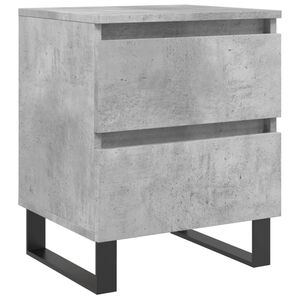 vidaXL Nočn&iacute; stolek betonově &scaron;ed&yacute; 40 x 35 x 50 cm kompozitn&iacute; dřevo