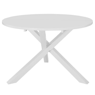 vidaXL Jídelní stůl bílý 120 x 75 cm MDF