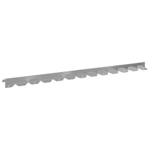 vidaXL Okraj tr&aacute;vn&iacute;ku 10 pcs 102 x 4 x 4 cm Ocel Stř&iacute;brn&aacute;