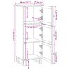 vidaXL Vysok&yacute; bufet Hněd&aacute; 90 x 33 x 75 cm Masivn&iacute; mangov&eacute; dřevo