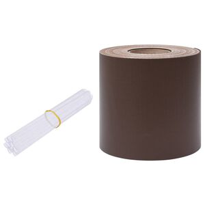 vidaXL Zabezpečovac&iacute; p&aacute;ska PVC 35x0,19 m hněd&aacute;