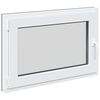 vidaXL Okeno do suter&eacute;nu RISOR 90 x 70 cm PVC a sklo Antracitov&aacute;