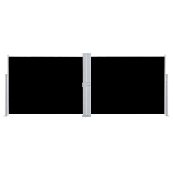 vidaXL Zatahovac&iacute; bočn&iacute; mark&yacute;za / z&aacute;stěna čern&aacute; 140 x 1000 cm