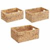 vidaXL &Uacute;ložn&eacute; ko&scaron;e 3 pcs Př&iacute;rodn&iacute; 40 x 30 x 18 cm Vodn&iacute; hyacint