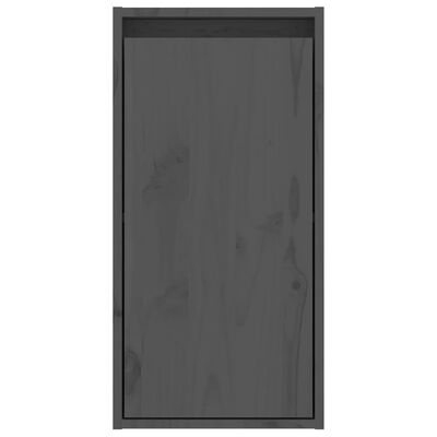 vidaXL Nástěnná skříňka šedá 30 x 30 x 60 cm masivní borové dřevo