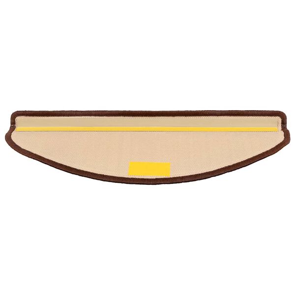 vidaXL Samolep&iacute;c&iacute; n&aacute;&scaron;lapy na schody 15 ks hněd&eacute; 65 x 21 x 4 cm