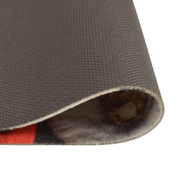 vidaXL Kuchyňsk&yacute; koberec omyvateln&yacute; V&iacute;no a j&iacute;dlo 60 x 300 cm samet