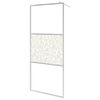 vidaXL Z&aacute;stěna do průchoz&iacute; sprchy ESG sklo design s kameny 140x195 cm