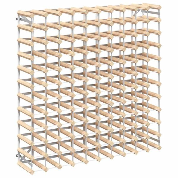 vidaXL Stojan na v&iacute;no na 120 lahv&iacute; masivn&iacute; borov&eacute; dřevo