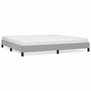 vidaXL R&aacute;m postele bez matrace světle &scaron;ed&yacute; 200 x 200 cm textil