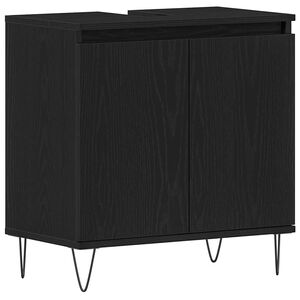 vidaXL Skř&iacute;ňka pod umyvadlo Čern&yacute; dub 58 x 33 x 60 cm Kompozitn&iacute; dřevo