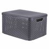 Curver &Uacute;ložn&yacute; box s v&iacute;kem Style L 30 l metalick&yacute; stř&iacute;brn&yacute;