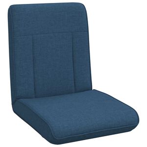 vidaXL Nastaviteln&aacute; podlahov&aacute; židle Modr&aacute; Textil