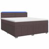 vidaXL Postel boxspring s matrac&iacute; Tmavě hněd&aacute; 180 x 200 cm Textil