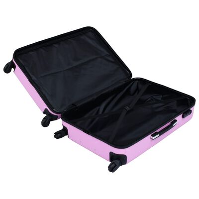 vidaXL Skořepinový kufr na kolečkách růžový ABS