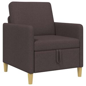 vidaXL Sofa s &uacute;ložn&yacute;m prostorem Tmavě hněd&aacute; 72 x 78 x 87 cm Polyester
