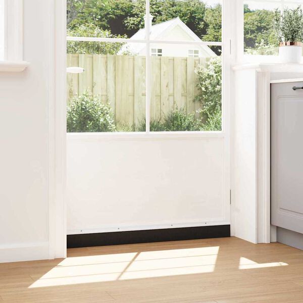 vidaXL Šroubovací těsnění dveřního kartáče 2 pcs Bílá 100 cm